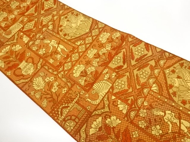 JAPANESE KIMONO / NAGOYA OBI / CHIKUZEN HAKATA / WOVEN ORIENTAL PEOPLE IN THE PAST